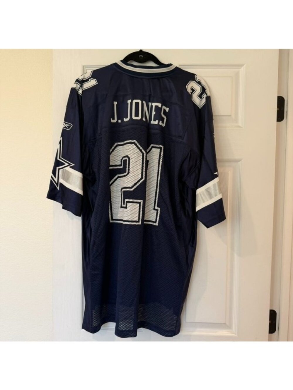 Vintage Reebok NFL Dallas Cowboys Navy Jersey Julius Jones #21 Size Large